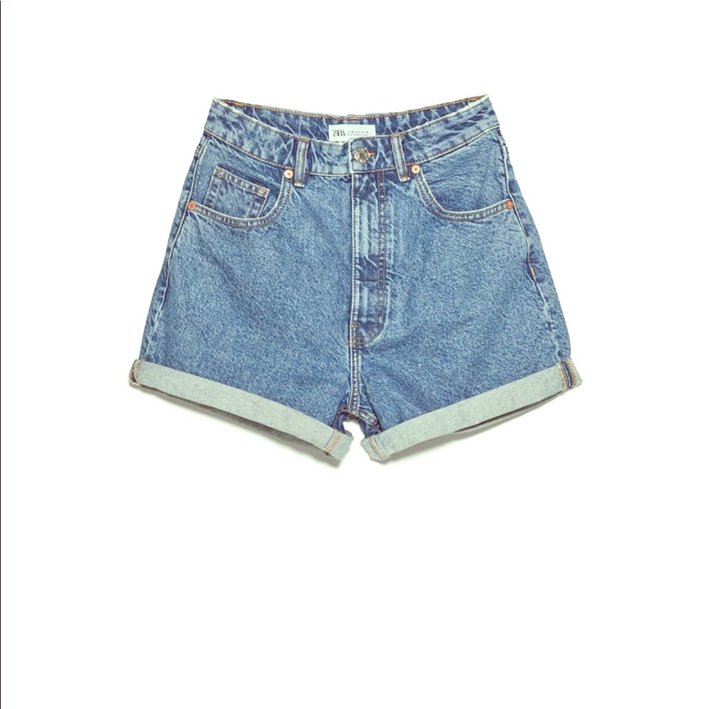 Zara Mom Jean Shorts